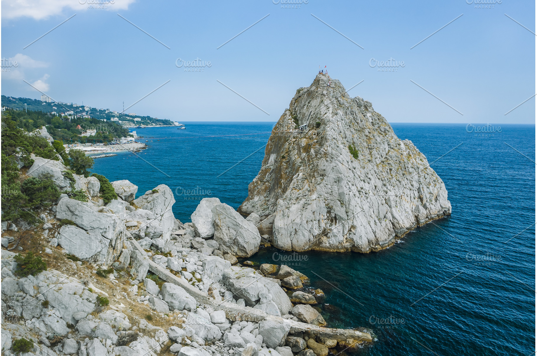 Aerial view of rock cliff Diva in, a Nature Photo by Igor Tichonow