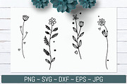 Hand Drawn Wildflower Line Bundle, an Illustration by Actual Pixel (Thumbnail 7 of 8)