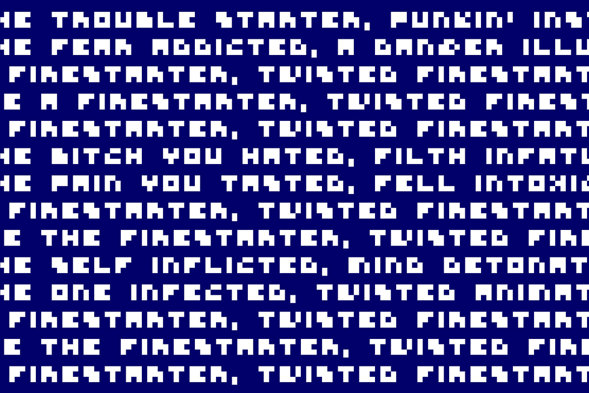 Decorative minimalistic pixel font, a Font by VyacheslavKolb (Photo 2 of 5)