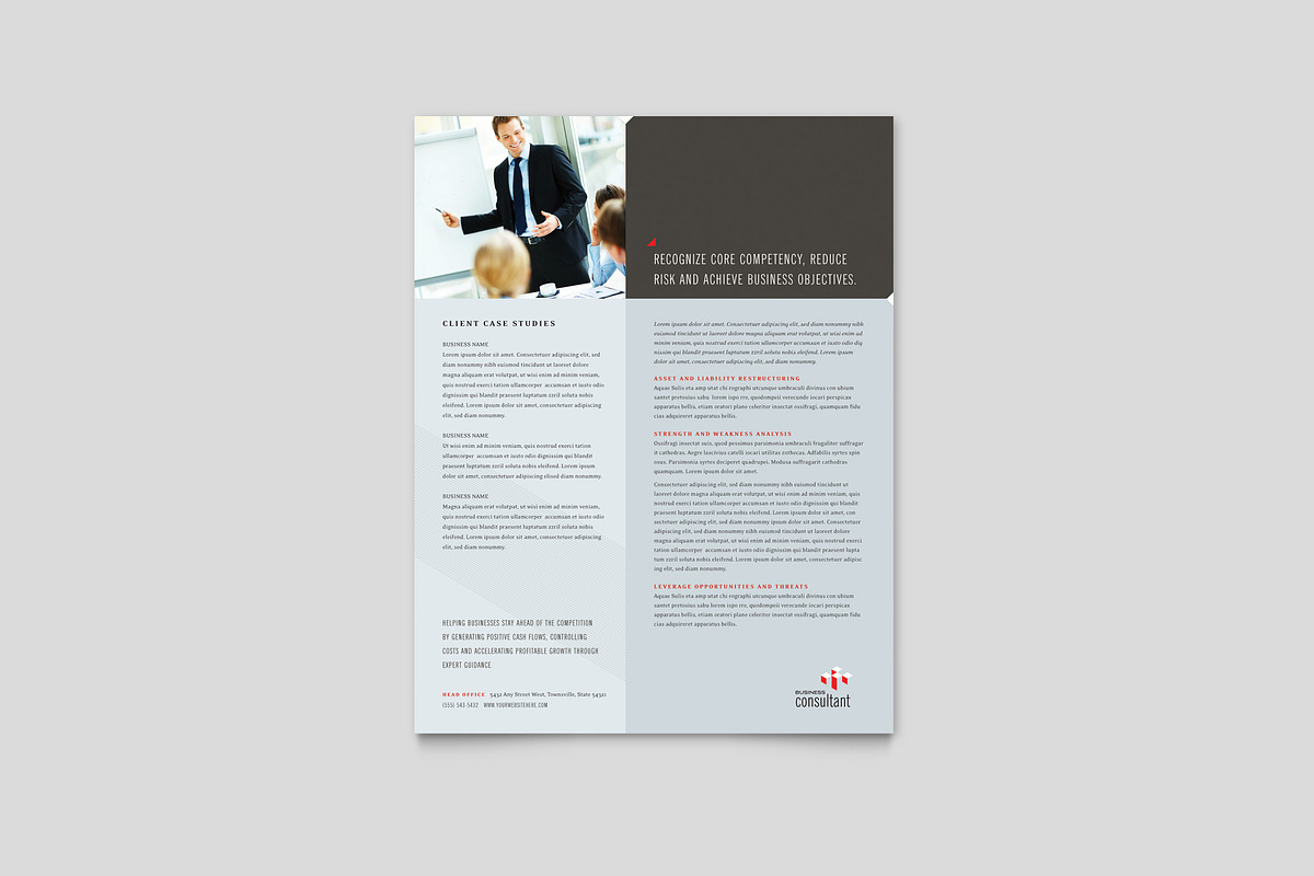 Corporate Datasheet Template, a Flyer Template by StockLayouts (Photo 3 of 5)