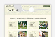 Golf Club WordPress Theme, a WordPress Template by Your Theme Shop (Thumbnail 6 of 9)