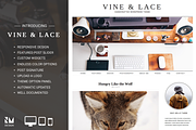 Vine & Lace - Handcrafted WordPress, a WordPress Template by Nudge Media Design (Thumbnail 1 of 5)