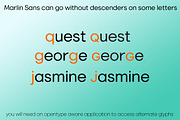 Marlin Sans Slant, a Font by FontMesa (Thumbnail 5 of 10)