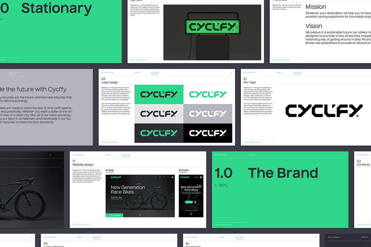 Mighty | Brand Guidelines Template, a Presentation Template by Typefool's Shop (Photo 9 of 9)