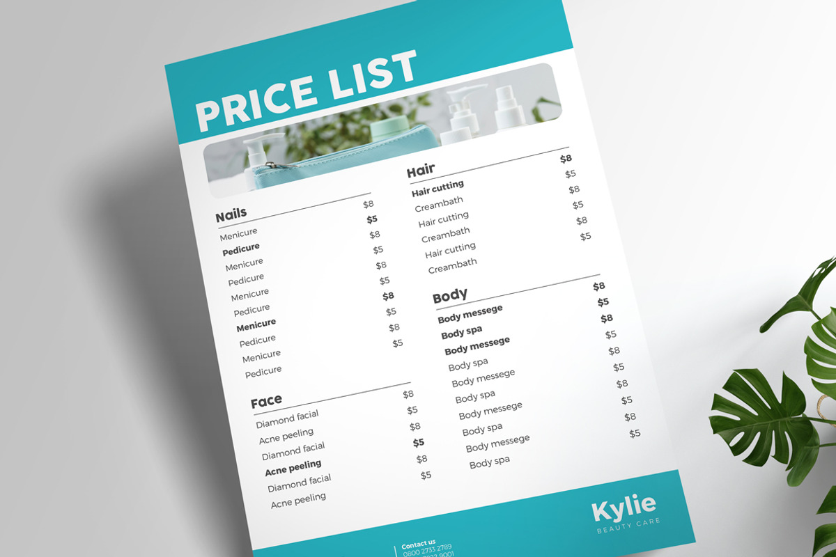 Price List Flyer, a Flyer Template by Aarley Kaiven (Photo 3 of 3)