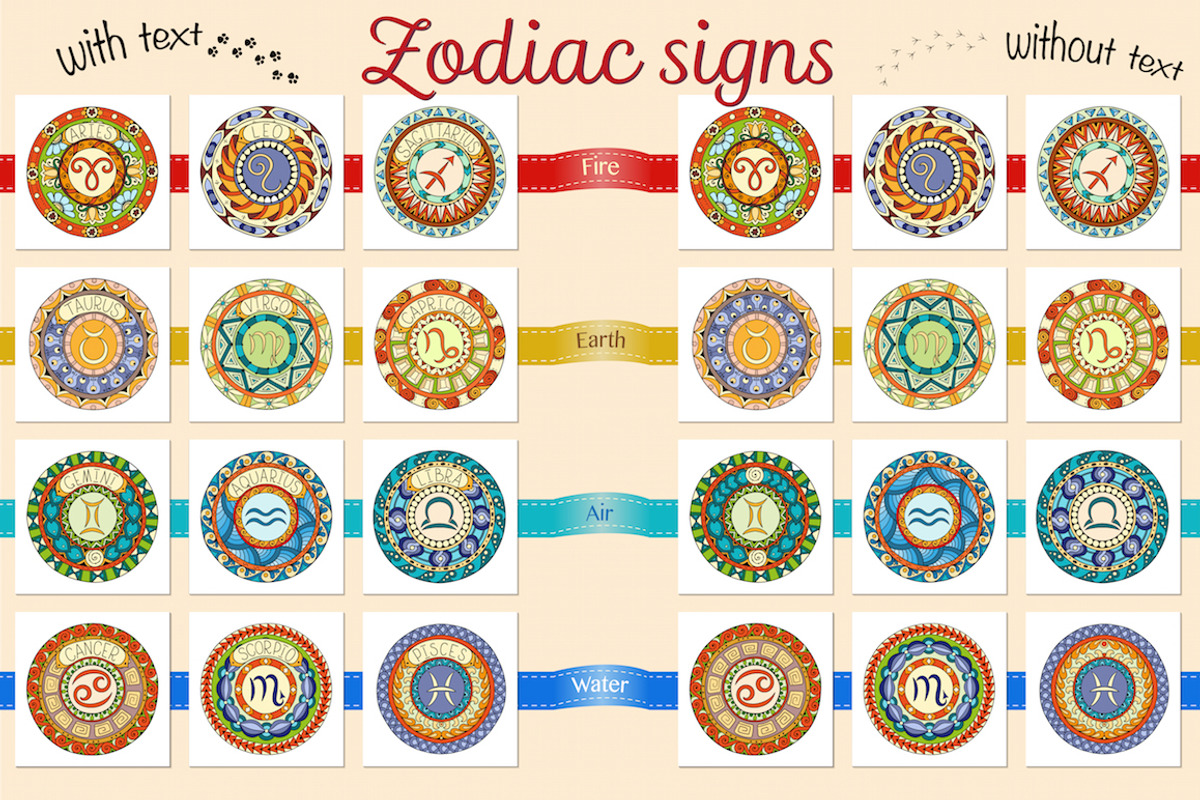 Colorful zodiac signs, an Object Graphic by Julia_Snegireva (Photo 1 of 4)