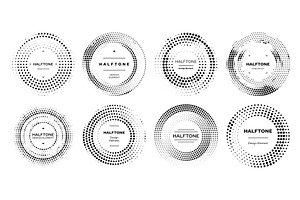 Circle Half Tone Or Round Dots