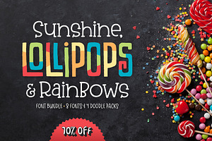 Sunshine & Lollipops Font Bundle