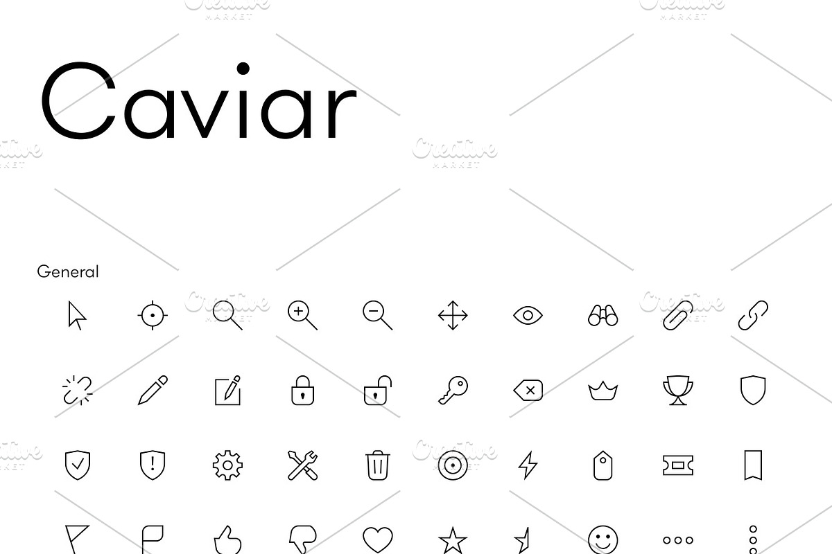 Caviar - Premium Minimal Line Icons, an Outline Icon by WL (Photo 2 of 11)