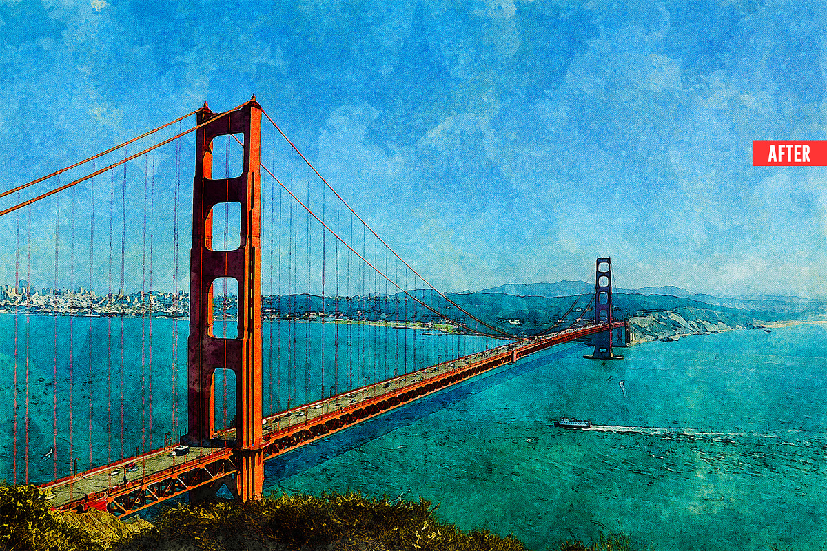 Pure Watercolor Photoshop Action, an Action Add-On by Design Forest (Photo 8 of 32)