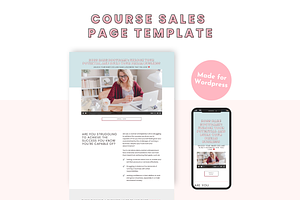 Pastel Course Sales Templates