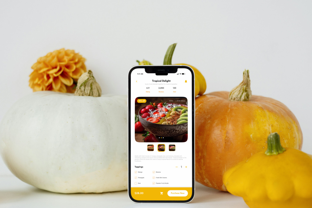 Plantaire – Food App Design Template, an App Template by productype1 (Photo 5 of 5)