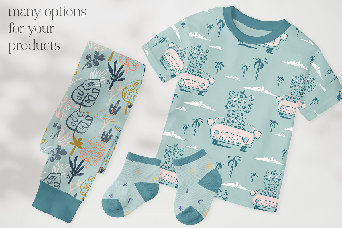 Summer Road Trip Seamless Patterns, a Pattern Graphic by MeadowFox (Photo 5 of 8)