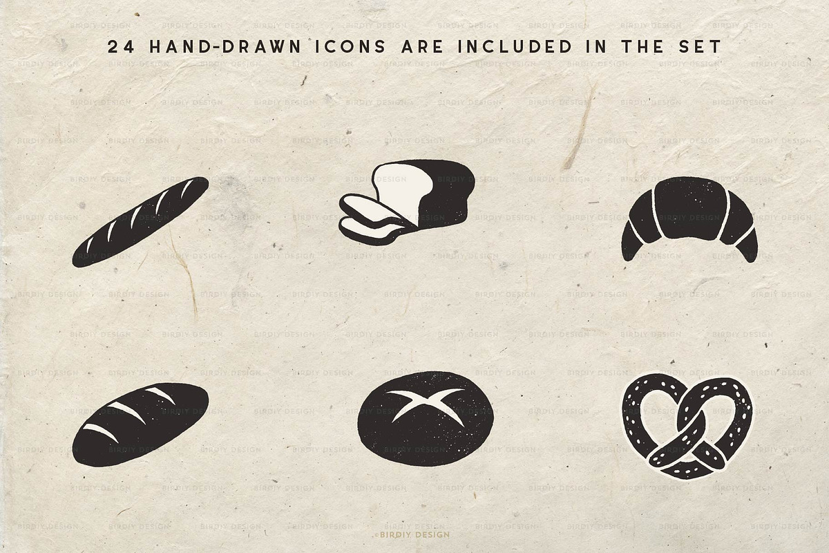 Freshly Baked Graphics Bakery Icons, an Icon by BirDIY Design (Photo 4 of 9)