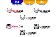Geek Cat - Male & Female, a Branding & Logo Template by doghead (Thumbnail 3 of 3)
