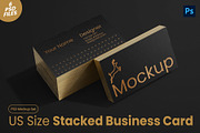 Stacked Business Card Mockup Set, a Mockup by Remnand Studio (Thumbnail 1 of 9)