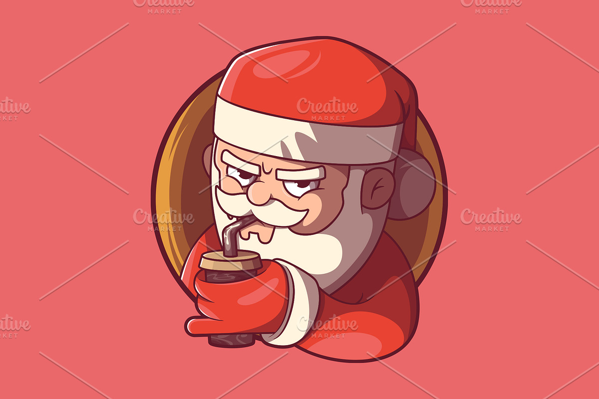 Naughty Santa!, a Seasonal Illustration by pedrors (Photo 2 of 3)
