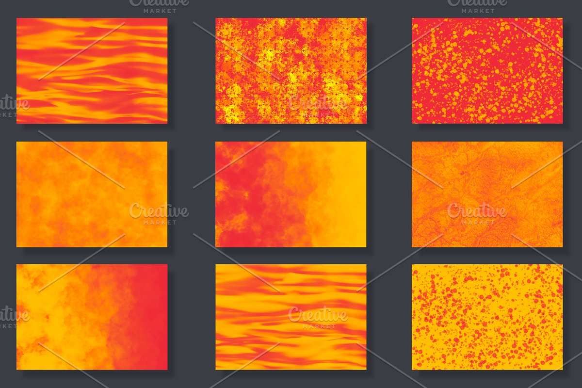 Red and yellow backgrounds, a Background Graphic by LoLoArt (Photo 4 of 5)