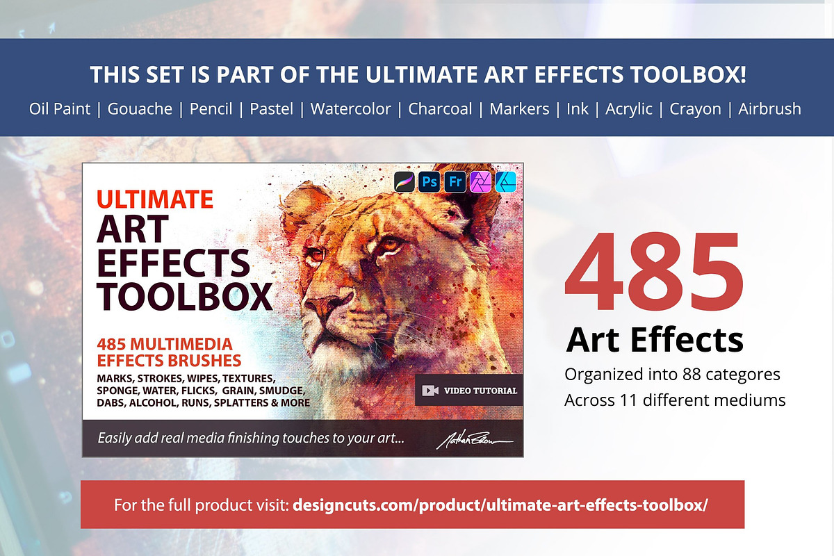 Ultimate Effects Toolbox – Gouache, a Brush Add-On by Nathan Brown (Photo 4 of 5)