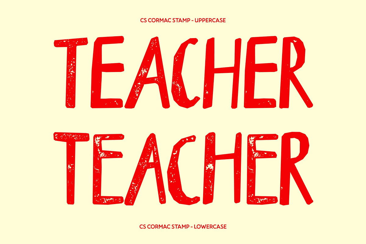CS Cormac Stamp, a Sans Serif Font by Craft Supply Co. (Photo 5 of 8)