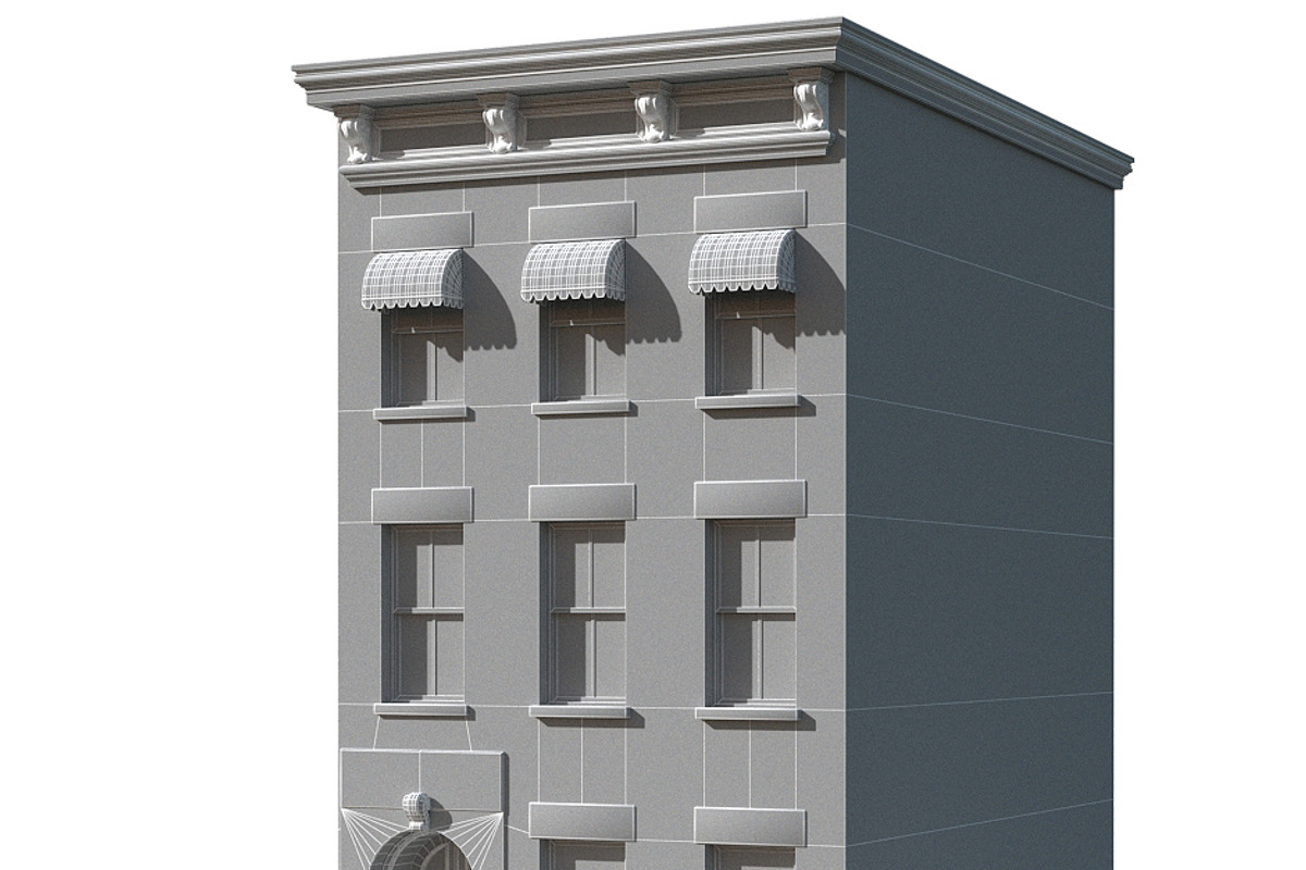 New York Brownstone townhouse, an Architecture 3D Model by happy brush (Photo 2 of 14)