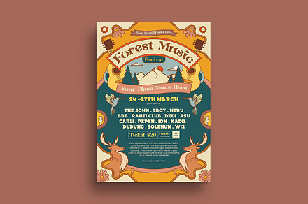 Forest Music Festival Flyer