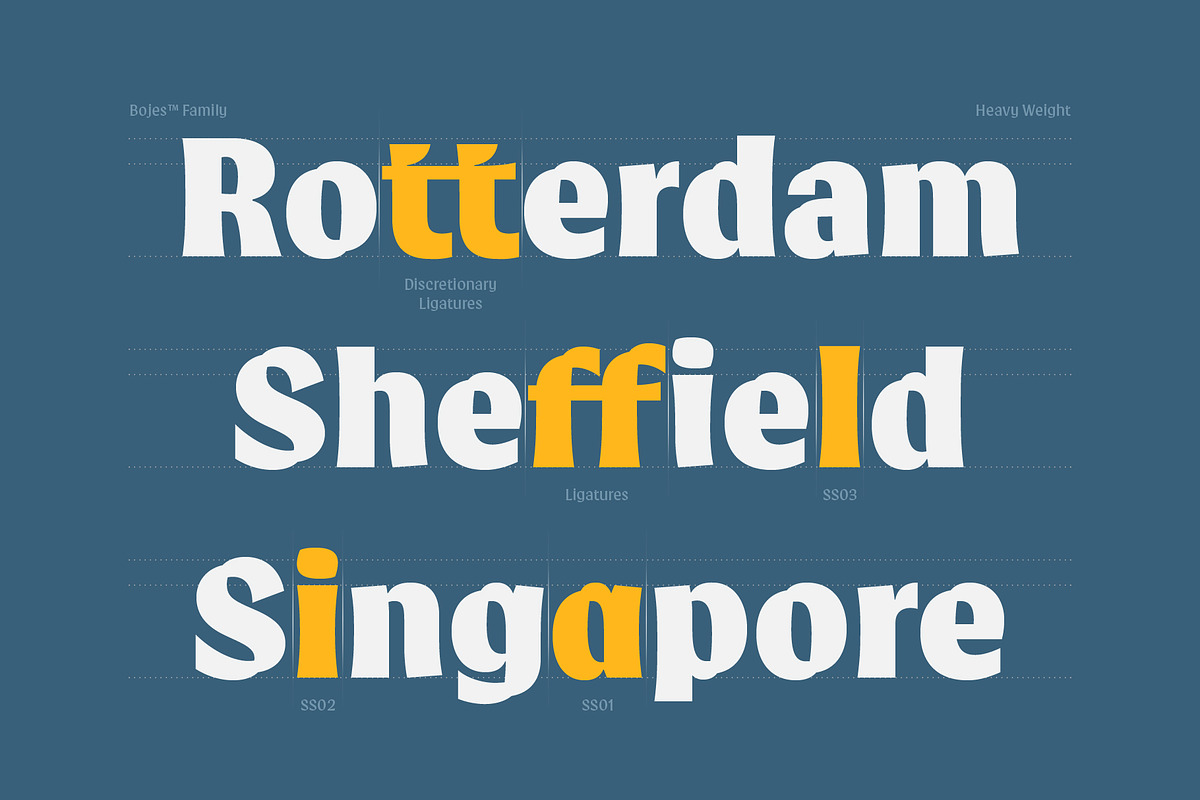 Bojes Typeface preview 8