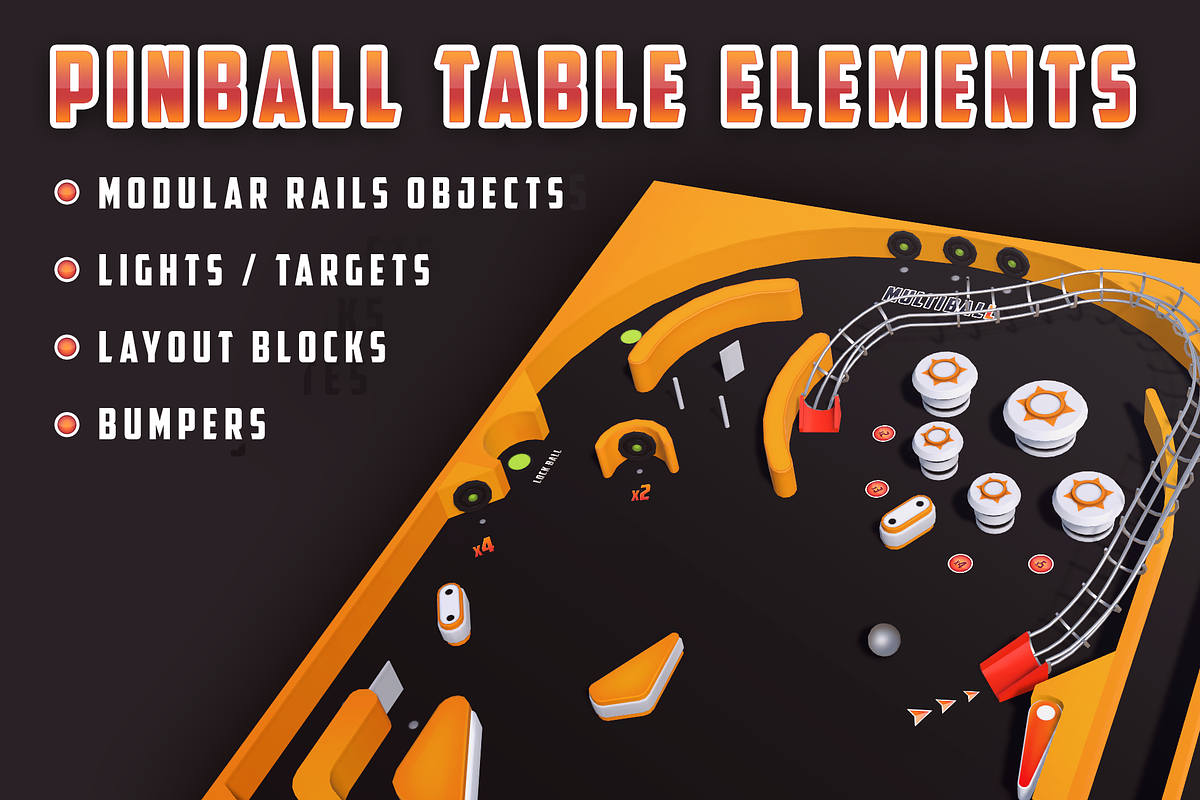 Pinball table elements, an Object 3D Model by Luc Versleijen (Photo 1 of 6)