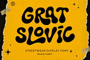 Grat Slovic – Groovy Streetwear Font, a Handwritten Font by Black Junst (Thumbnail 1 of 7)