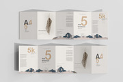 A4 Size Five Fold Brochure Mockup, a Print Template by pmvch (Thumbnail 12 of 20)