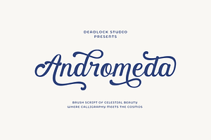 Andromeda! Brush Script Font