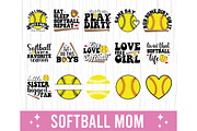Softball Mom SVG PNG Bundle Shirts, an Object Graphic by EllaMaiyaali (Thumbnail 2 of 6)