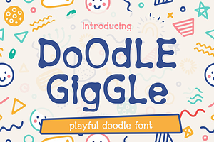 Doodle Giggle - Playful Doodle Font, a Font by PutraCetol Studio