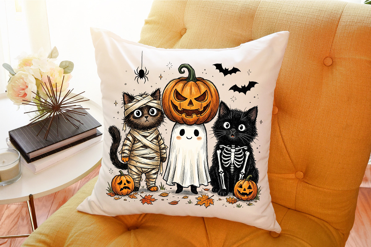 Funny Halloween Png Spooky Cat Png, a Work Illustration by Sublimation Artist (Photo 9 of 9)