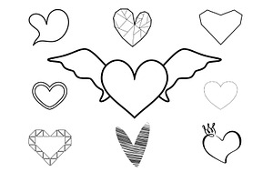 Exclusive Heart Procreate Stamps