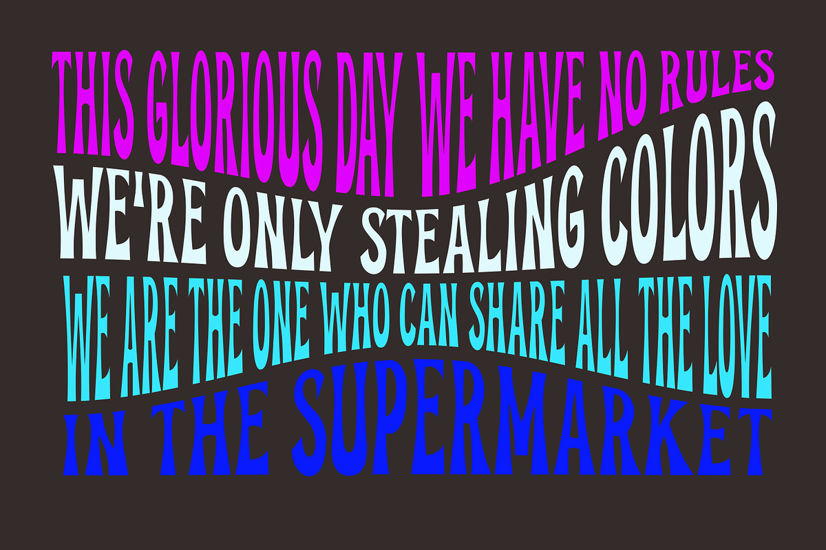 CHOUZ - A Psychedelian Font, a Sans Serif Font by Brainware Graphic (Photo 4 of 5)