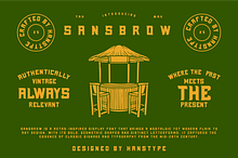 Sansbrow - Retro Display Font
