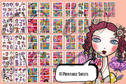 Vivid Whimsy: Whimsical paper dolls, a Person Illustration by NiiiNArt (Thumbnail 7 of 7)