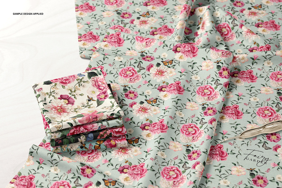 Folded Fabrics Mockup 28/FF v.6, a Product Mockup by creatsy5 (Photo 4 of 8)