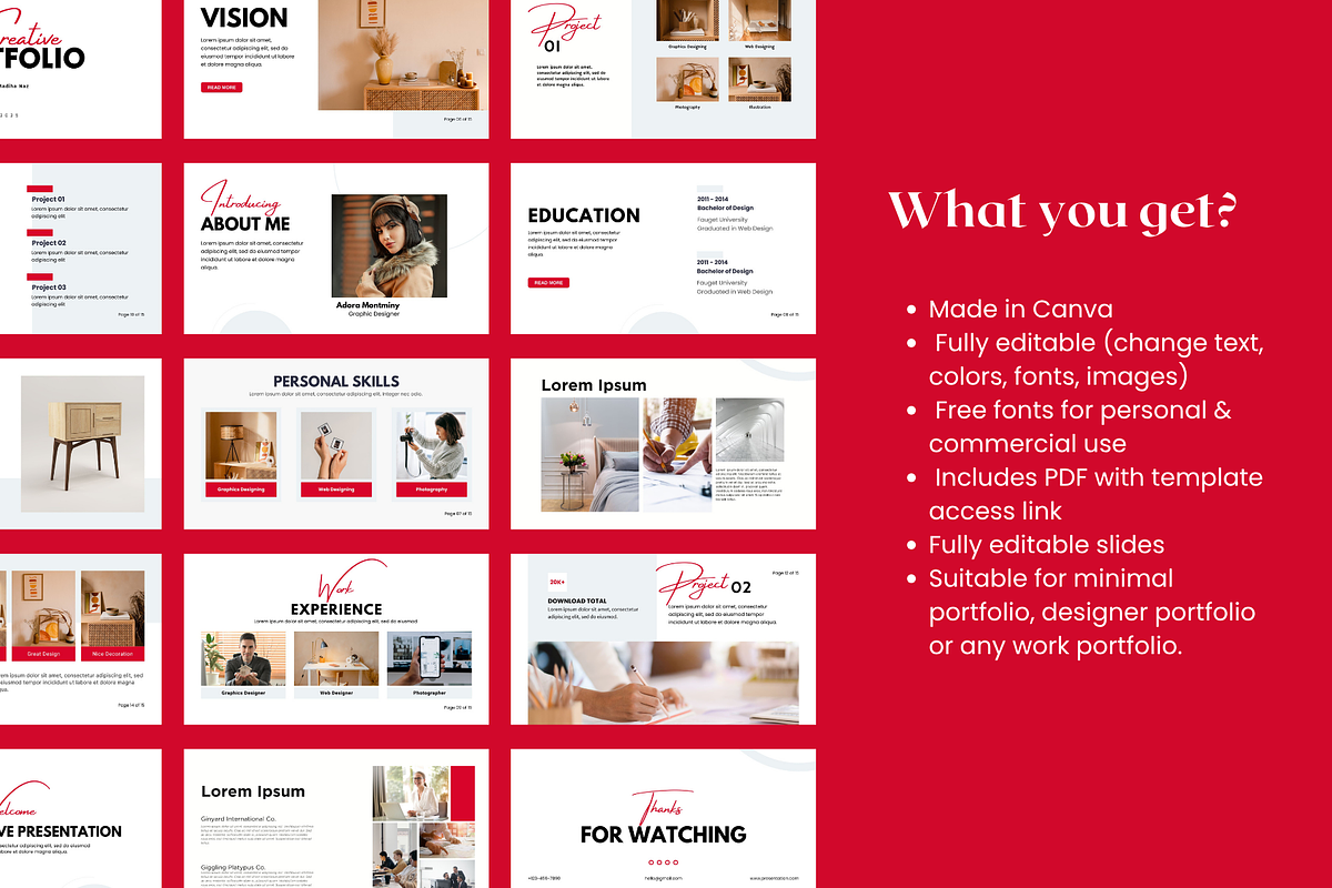 Canva Portfolio Presentation preview 3