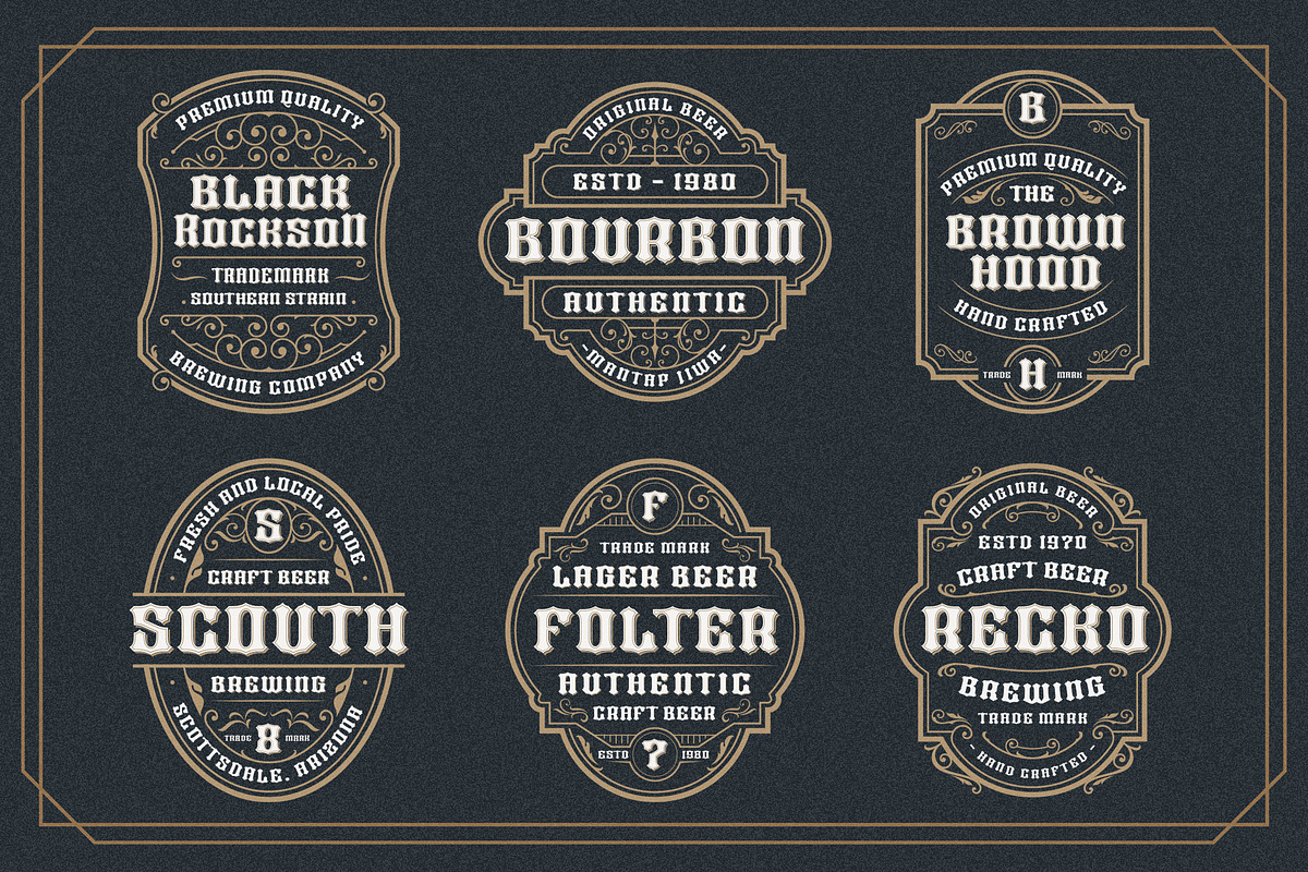 Bros Signage a Vintage Layered Font, a Blackletter Font by Blankids Studio (Photo 3 of 8)
