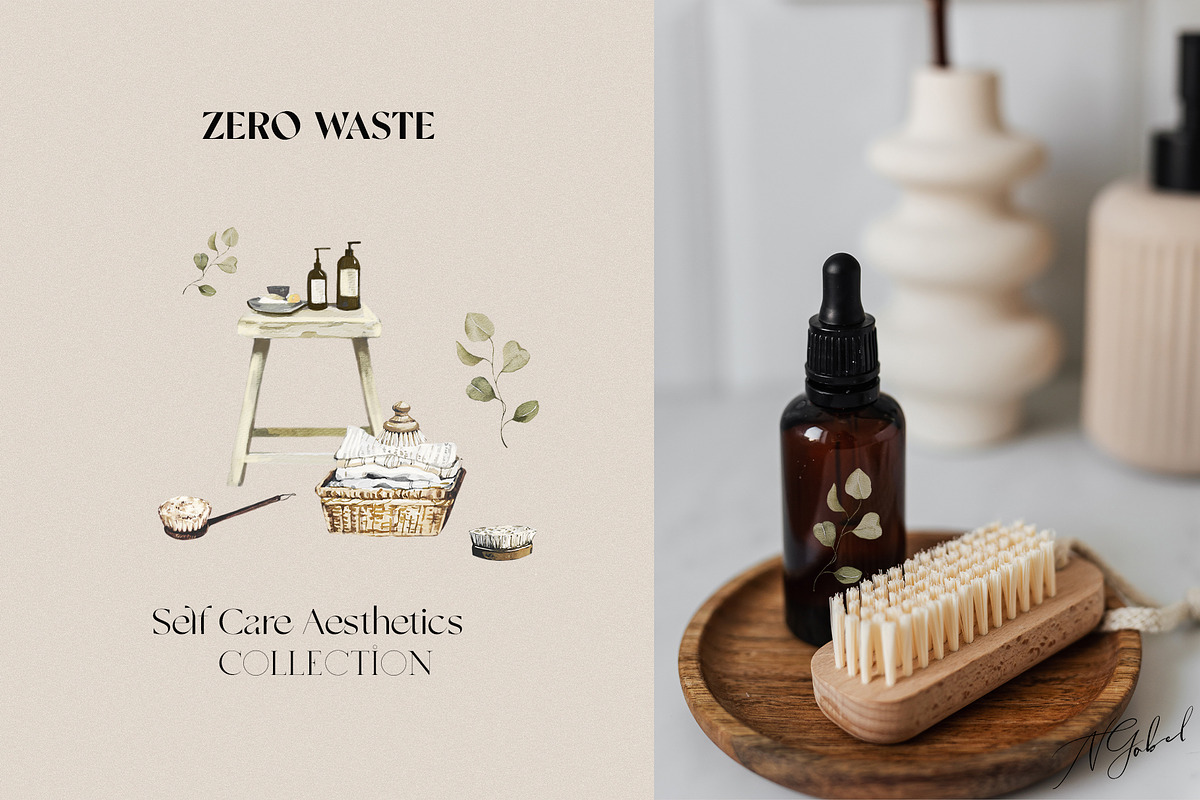 SELF CARE AESTHETICS COLLECTION, a Healthcare Illustration by Natalia Tugova (Photo 21 of 29)