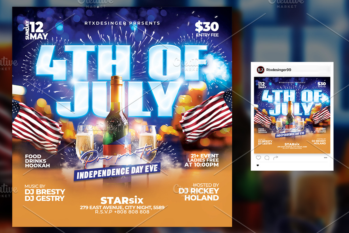 4th of July Flyer, a Flyer Template by RTXdesinger99 (Photo 2 of 3)