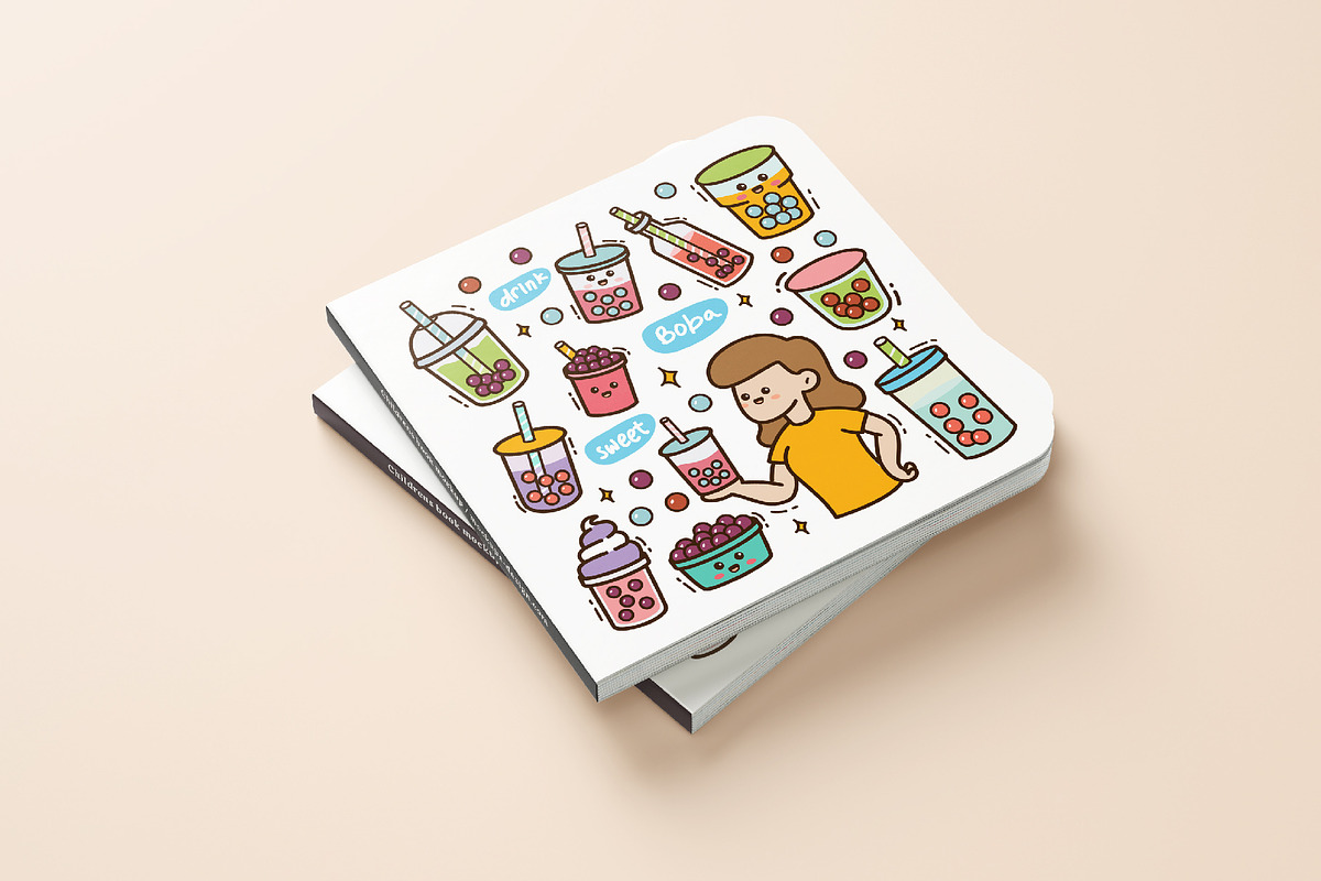 Boba doodle illustration, a Food Illustration by yellowline (Photo 2 of 5)