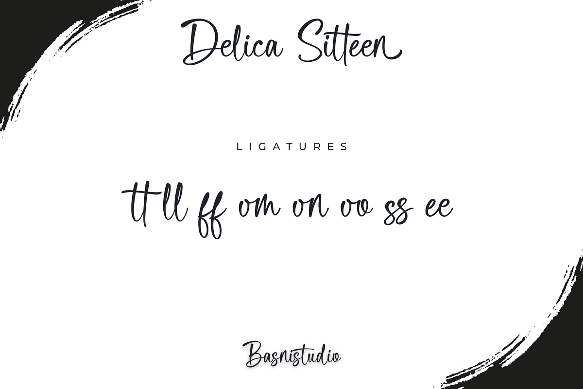 Delica Sitteen Casual Handwritten, a Handwritten Font by Basnistudio (Photo 11 of 13)