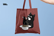 Hungry Black Cats Collection, an Illustration by helenreveur (Thumbnail 3 of 5)