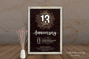 Anniversary Invitation Template, an Invitation Template by Pixavics (Thumbnail 1 of 2)