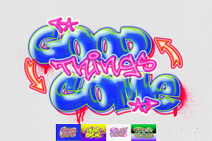 Y2K Neon Graffiti Text Effect, a Layer Style Add-On by Matsero