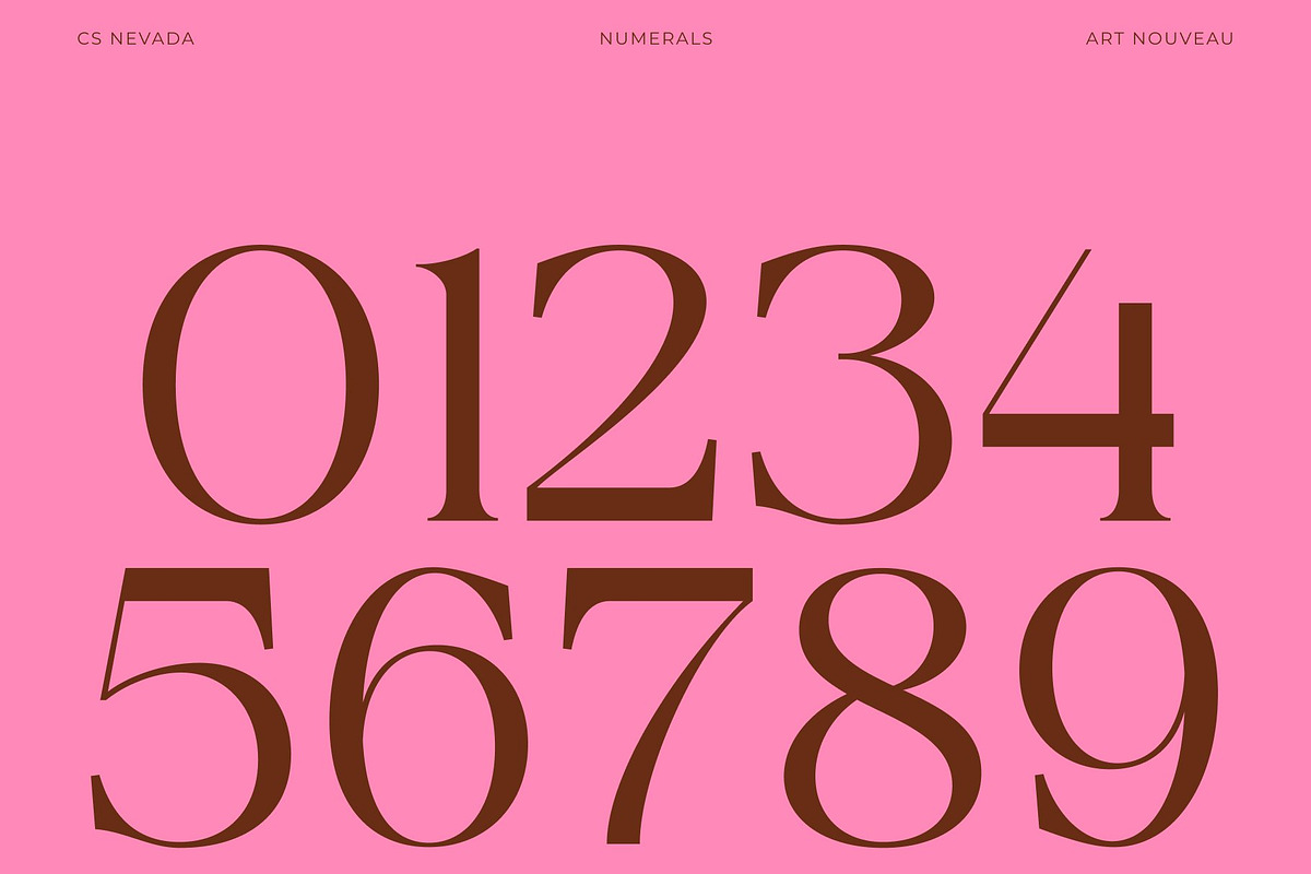 CS Nevada – Art Nouveau Font, a Serif Font by Craft Supply Co. (Photo 4 of 8)