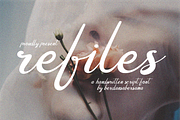 Refiles Handwritten Font, a Script Font by Berdansabersama (Thumbnail 1 of 8)